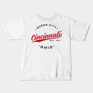 Vintage Cincinnati Ohio Queen City USA Kids T-Shirt